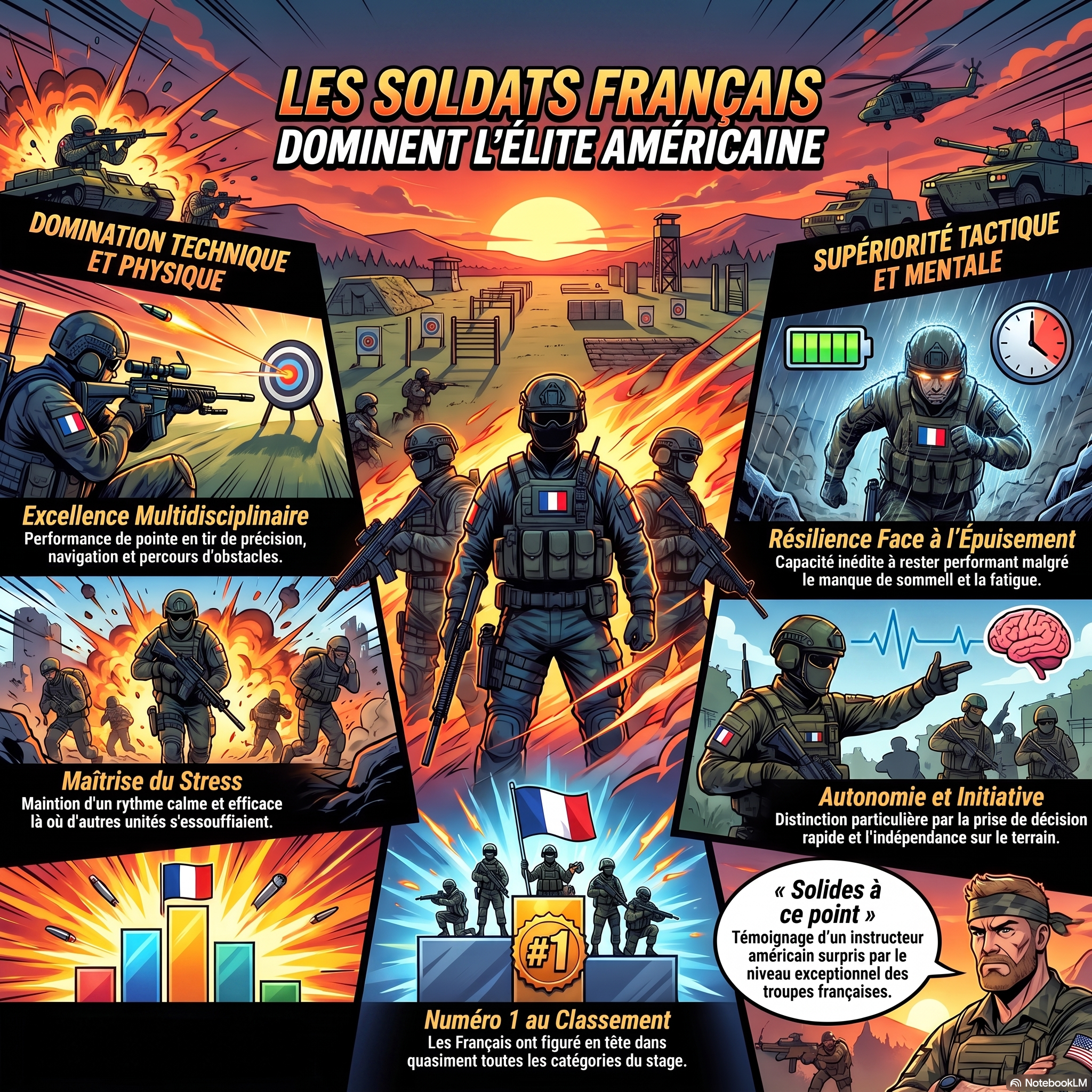 Quand l’élite américaine rencontre l’excellence française : les dessous d’une démonstration de force inattendue