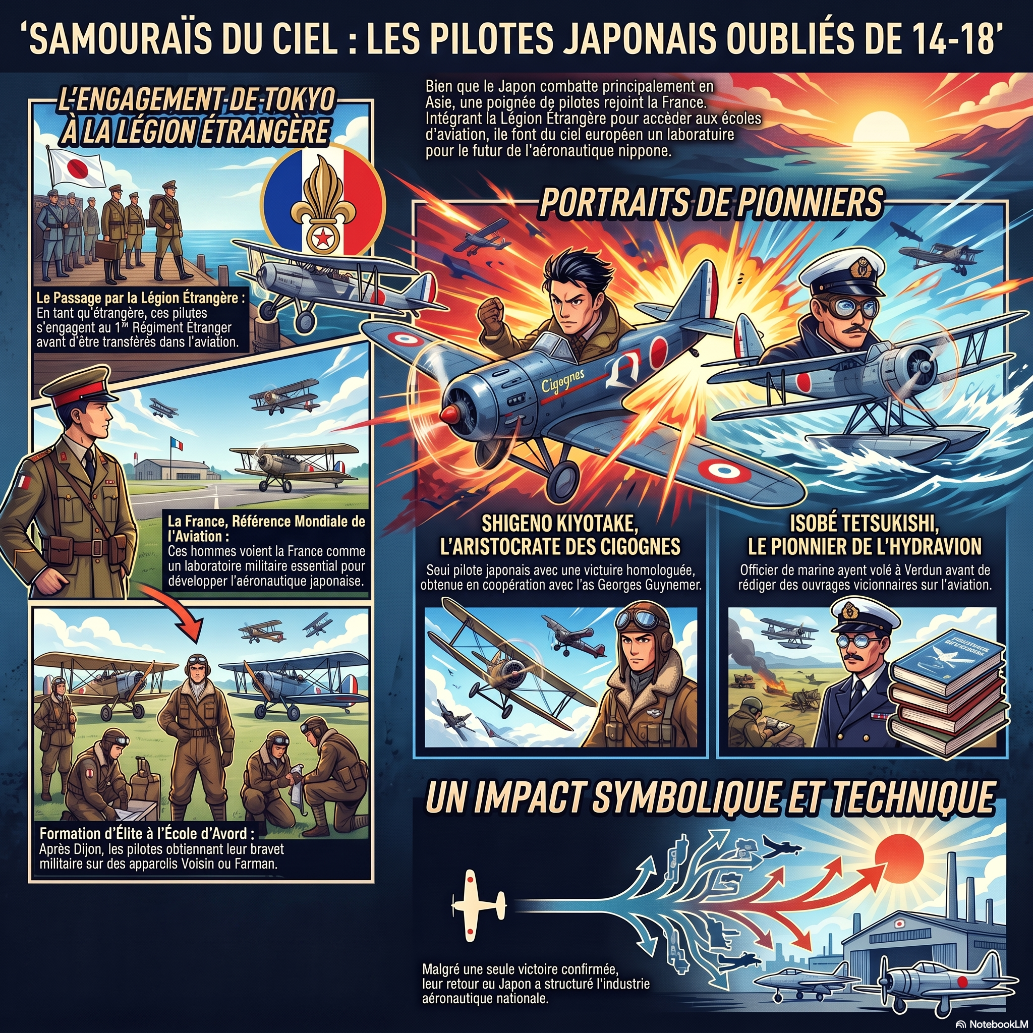 Les Samouraïs du Ciel : L&rsquo;histoire oubliée des pilotes japonais dans les tranchées de l&rsquo;air françaises