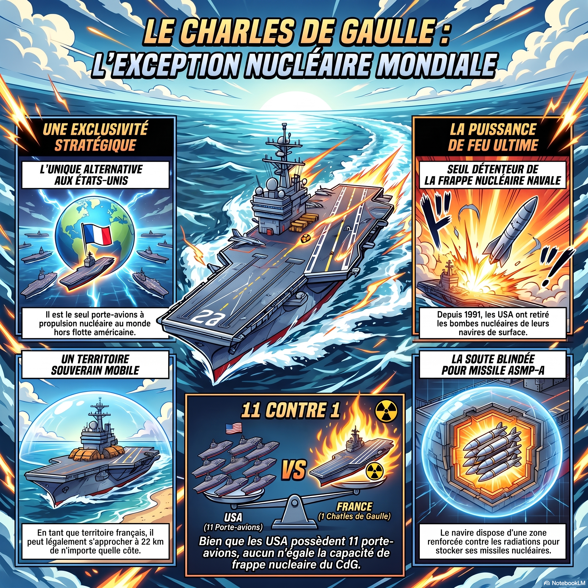 Pourquoi le Charles de Gaulle est-il plus « terrifiant » que les porte-avions américains ?