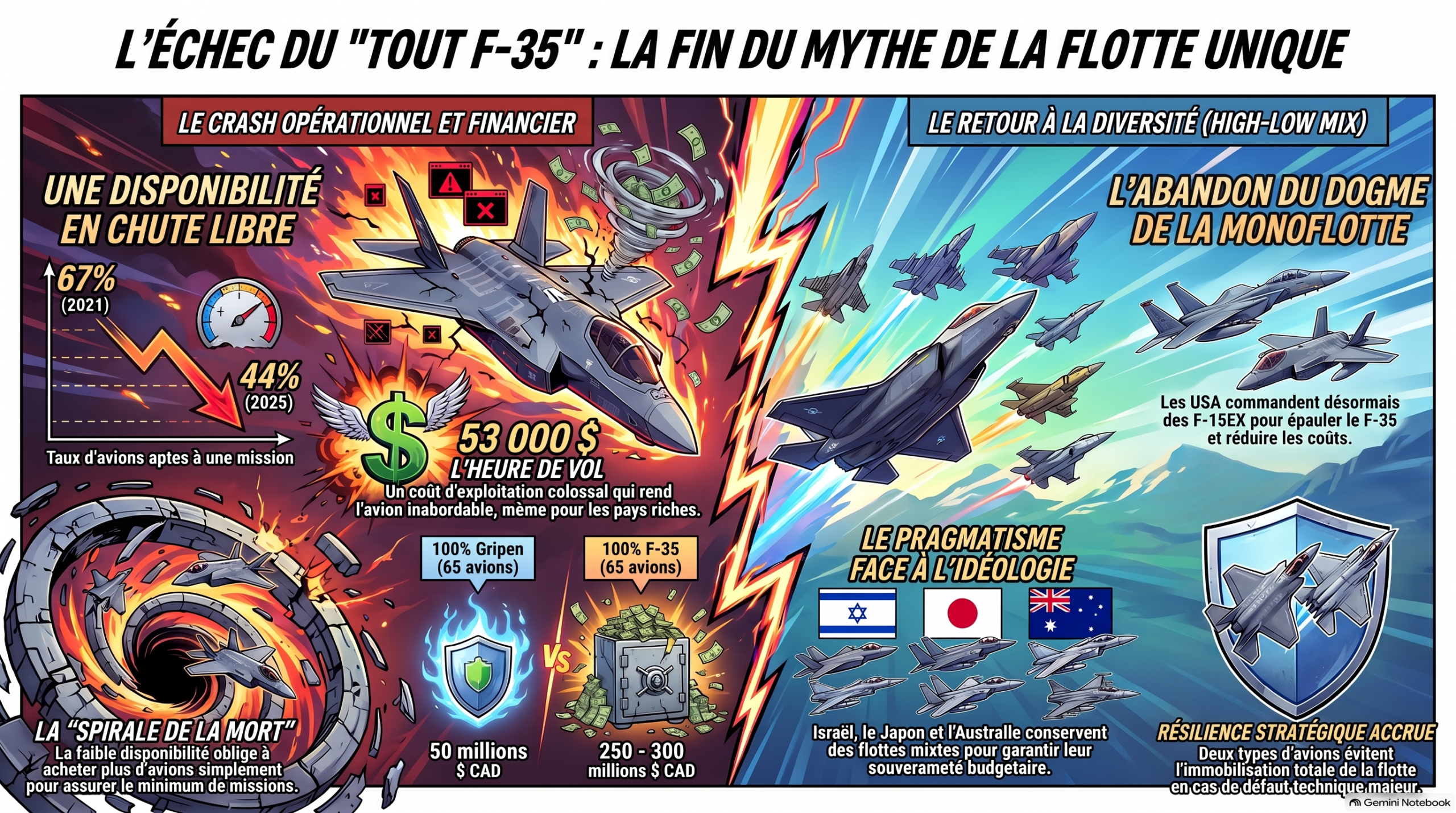 F-35 : Chronique d’un naufrage technologique et financier que l&rsquo;on ne peut plus ignorer