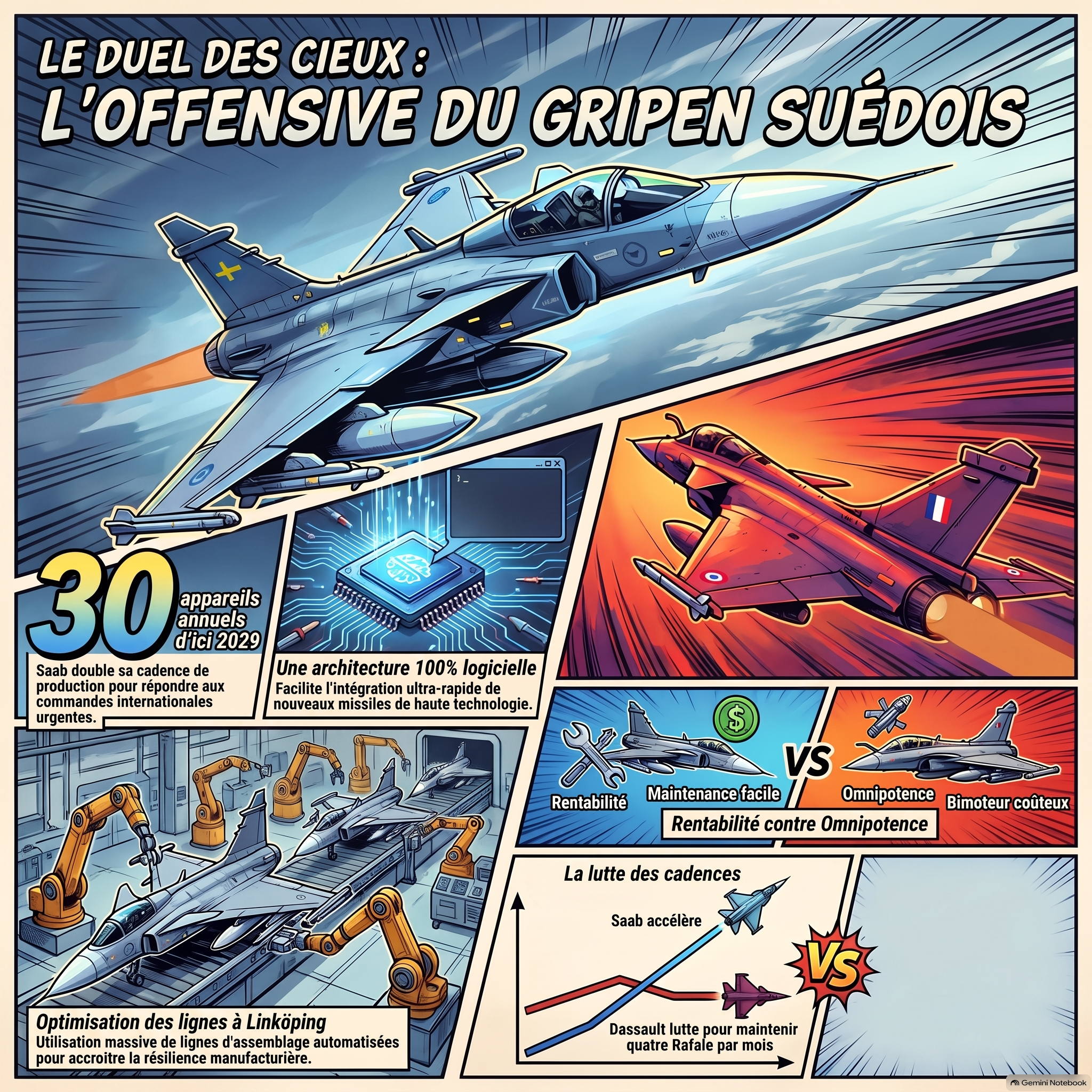 # La Suède défie le Rafale : Le réveil du Viking volant qui pourrait bousculer le ciel européen !
