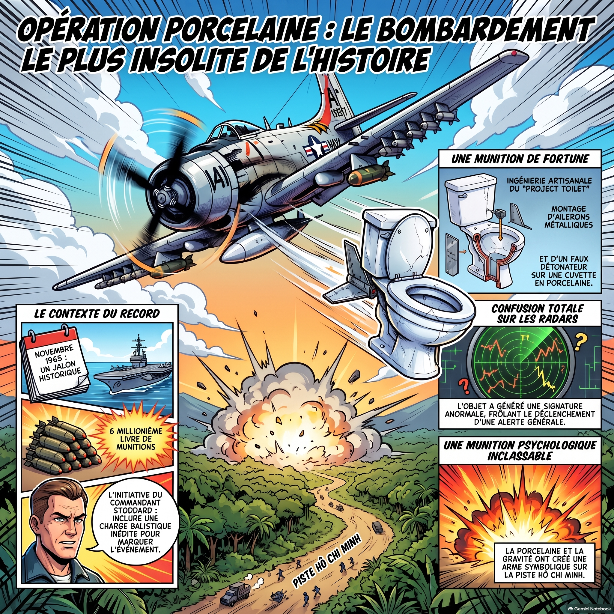 # Bombes de porcelaine : Quand l’absurde s’invite dans le ciel du Vietnam